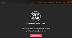 Desktop Screenshot of buffaloskybar.com