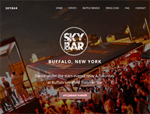 Tablet Screenshot of buffaloskybar.com